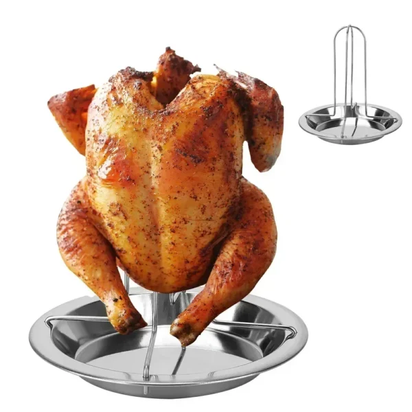 Outdoor BBQ Accessories: Non-Stick Carbon Steel Chicken Grill & Kitchen Gadgets for Perfect Grilling - Image 2